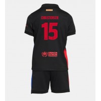 Echipament fotbal Barcelona Andreas Christensen #15 Tricou Deplasare 2024-25 pentru copii maneca scurta (+ Pantaloni scurti)